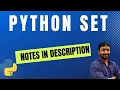 Sets in Python - Explained with Examples Python Tutorial for Beginners in Hindi