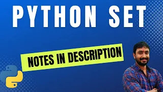 Sets in Python - Explained with Examples Python Tutorial for Beginners in Hindi