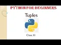 Python Class XI Chapter 7 Tuples