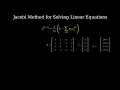 jacobian method for solving linear equations