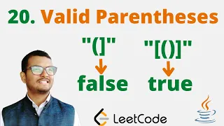 20 Valid Parentheses Java Leetcode