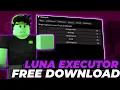Roblox x Luna Exploit 2025 Luna Executor Free Menu Luna Executor Download