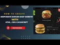 Responsive Burger Website Design Using HTML CSS JavaScript From Scratch Part - 01