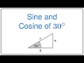Sine and Cosine of 30 Degrees