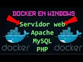 Docker on Windows - XAMPP Web Server Apache-MySQL-PHP using docker