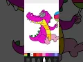 HOW TO COLORING A RAINBOW CANDY ALLIGATOR Coloring Pages for Kids