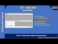 Ado Net Constraints Part 3 - Load Data without Constraints Ado Net Tutorial