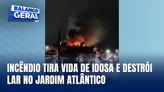 Telhado caiu sobre idosa que morreu em incêndio, diz família