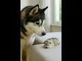 I just want to stay here with you. 🐾🤍 | Beside Husky’s Little One