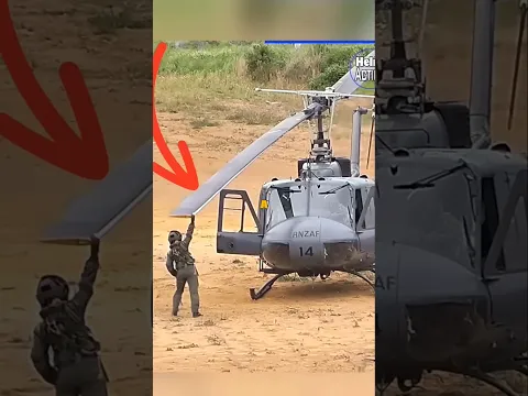 Why Does He Hold the Helicopter Blade? 😳