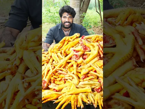 1000 Chicken Leg Cooking and Eating in village