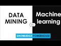 What is the difference between Data Mining and Machine learning