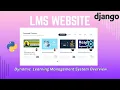Learning Management System Website Using Python Django - Overview