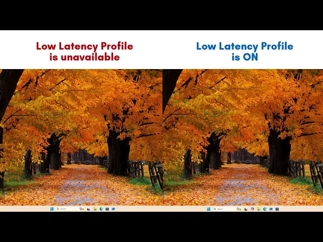 Comparing without Low Latency Profile and With Low Latency Profile