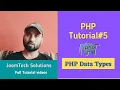 PHP Tutorial PHP Tutorials for Beginners in Hindi PHP Data Types PHP Course in Hindi