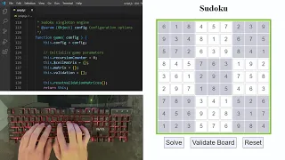 ASMR - Create Sudoku Solver App With HTML CSS JavaScript
