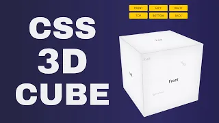 CSS 3D Cube animation Project