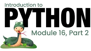 Python - Module 16 Part 2