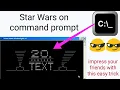 How to watch Star Wars in ASCII code using cmd cmd prompt trick to watch star wars