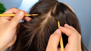ASMR Scalp Treatment for Deep Sleep πΏ Scalp Scratching, Oil Massage & Hair Brushing | No Talking