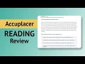 Accuplacer Reading Test Prep What To Study for the Accuplacer