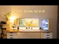 Building a cozy desk setup for my home office IKEA desk Corsair 6500X case minimalistic