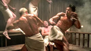 Die Sauna Kampf Szene Maximum Risk German Deutsch Clip 