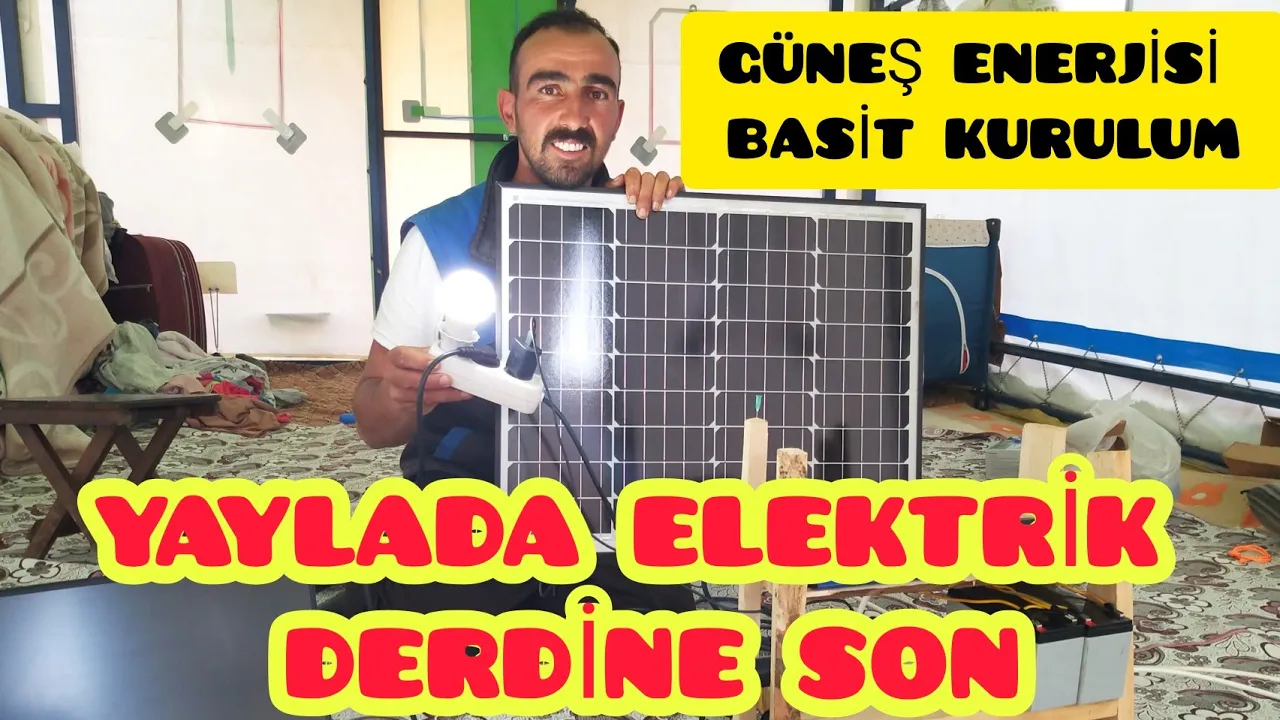 ELEKTRİK İHTİYACIMIZI NASIL KARŞILIYORUZ?--OBADA GÜNEŞ ENERJİSİ İLE ELEKTRİK ÜRETİMİ,BASİT KURULUMU