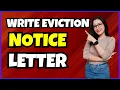 How to Write an Eviction Notice Letter - Quick Simple Guide