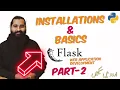 Installation and basics of web app development flask Part-2