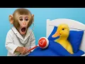 Download Lagu Baby DoDo Aapje zorgt voor het eendje en geniet samen van frisdrank in het park! 🤒😍