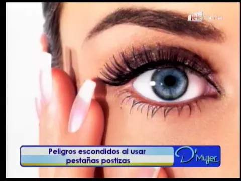 Peligros escondidos al usar pestañas postizas