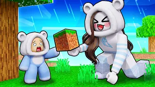 Insegno a GIOCARE A MINECRAFT a questo bambino di roblox!