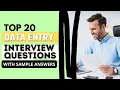 Data Entry Interview Questions and Answers for 2025