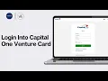 How To Login Into Capital One Venture Card 2026 Sign In - Capital One Credit Card