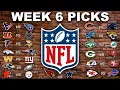 NFL Week 6 Picks