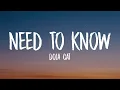 Doja Cat - Need To Know (Lyrics)