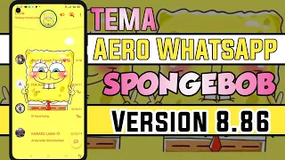 aero whatsapp 8 86 tema spongebob full fiktur 2021