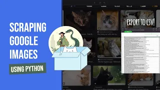 Web scraping Google Images with Python and simple API export to CSV