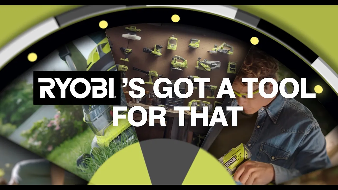 RYOBI® TV — Ryobi — Tools for Every Weekend Job (YouTube video ad)