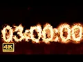 Timer 3 Hours Countdown Inferno Fire Style