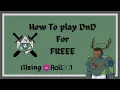 How to Make Dnd character sheets for free Using roll20 and DnDwikidot
