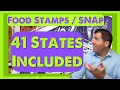 41 States Included - Millions on Food Stamps Will Feel it