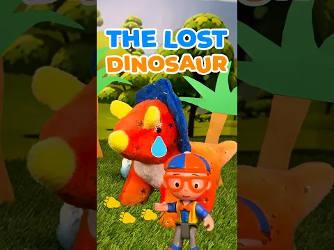 Blippi Rescues a LOST Dinosaur! 🦕 Follow the Dino Footprints! 🐾