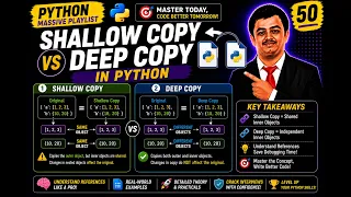 Python 50 Shallow Copy vs Deep Copy in Python Copy Module Explained