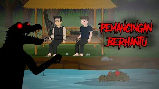 tempat pemancingan penampakan buaya jadi jadian komedi irpan dan irma