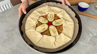HERKES KIYMALI SANDI 🤭 Yapımı ÇOK KOLAY ÇITIR ÇITIR KAT KAT PATLICANLI BÖREK TARİFİ 
