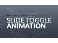 Slide Toggle Animation Tutorial HTML CSS JQUERY