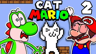 Mario Plays CAT MARIOOO!!! Ft. Yoshi Part 2