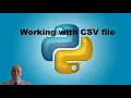 Python Beginners Tutorial - Working with CSV file CSV File Parsing